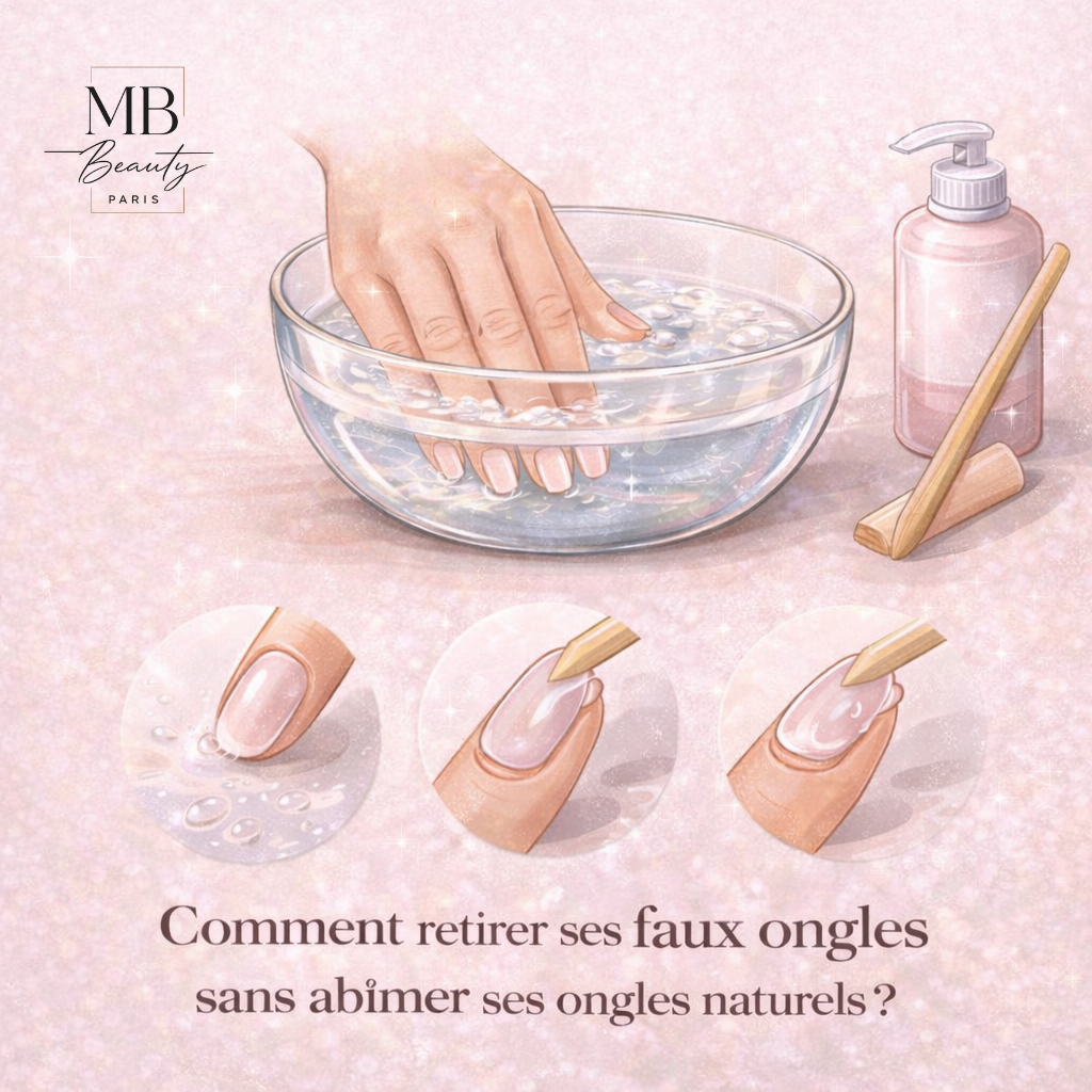 Retirer des faux ongles press-on sans abîmer les ongles naturels – guide MB Beauty