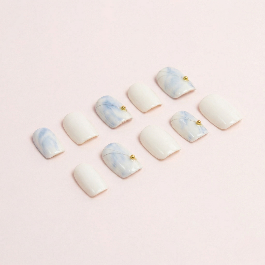 Ongles press-on Horizon – design dégradé moderne aux teintes douces