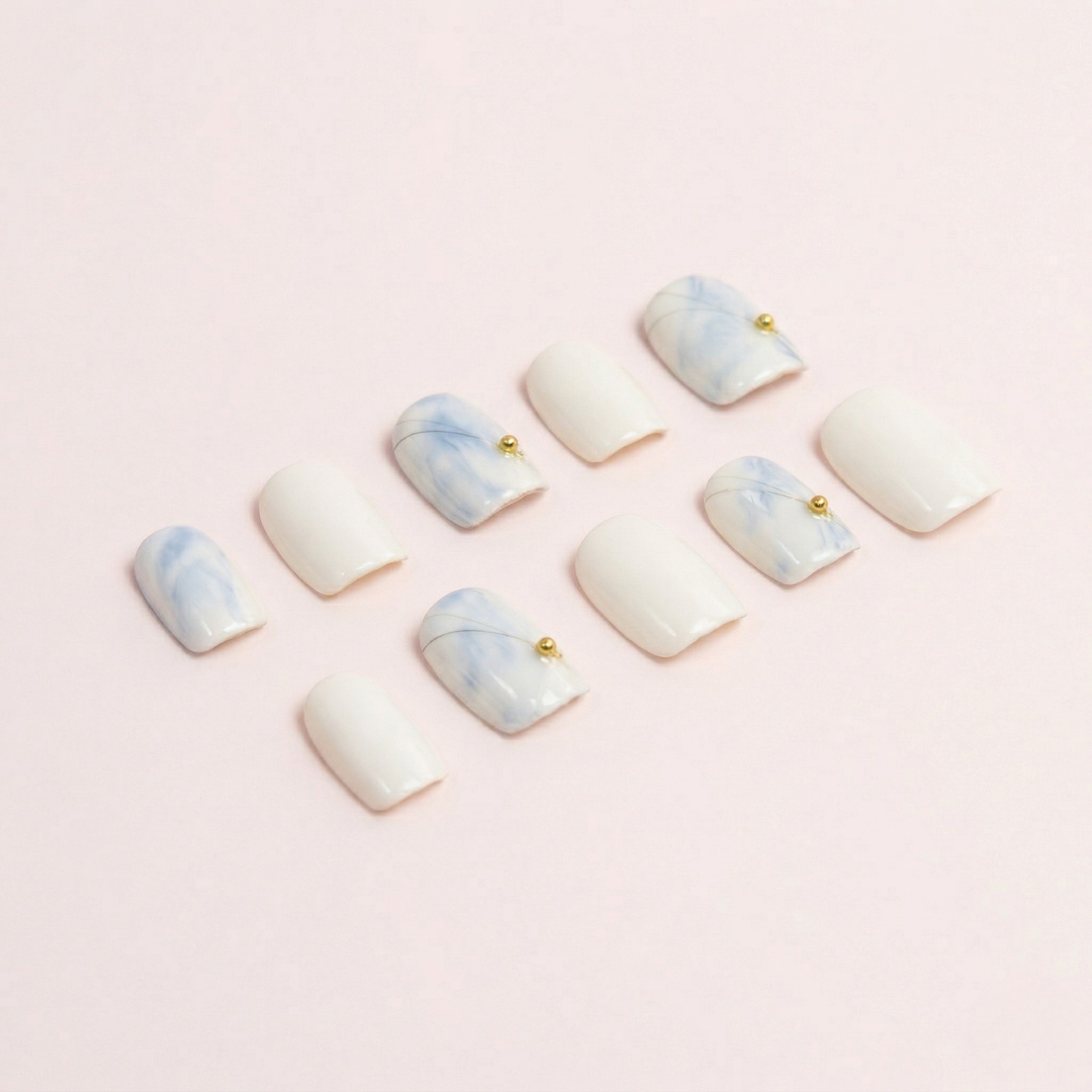 Ongles press-on Horizon – design dégradé moderne aux teintes douces